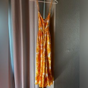 Spring time orange romper small